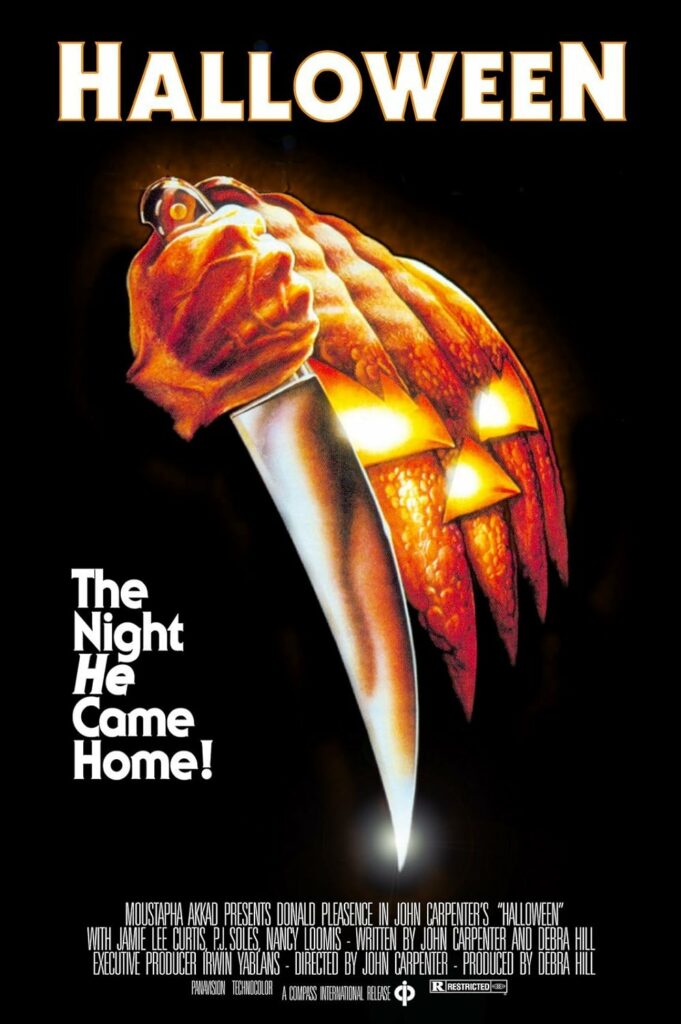 A movie poster of Halloween (1978).