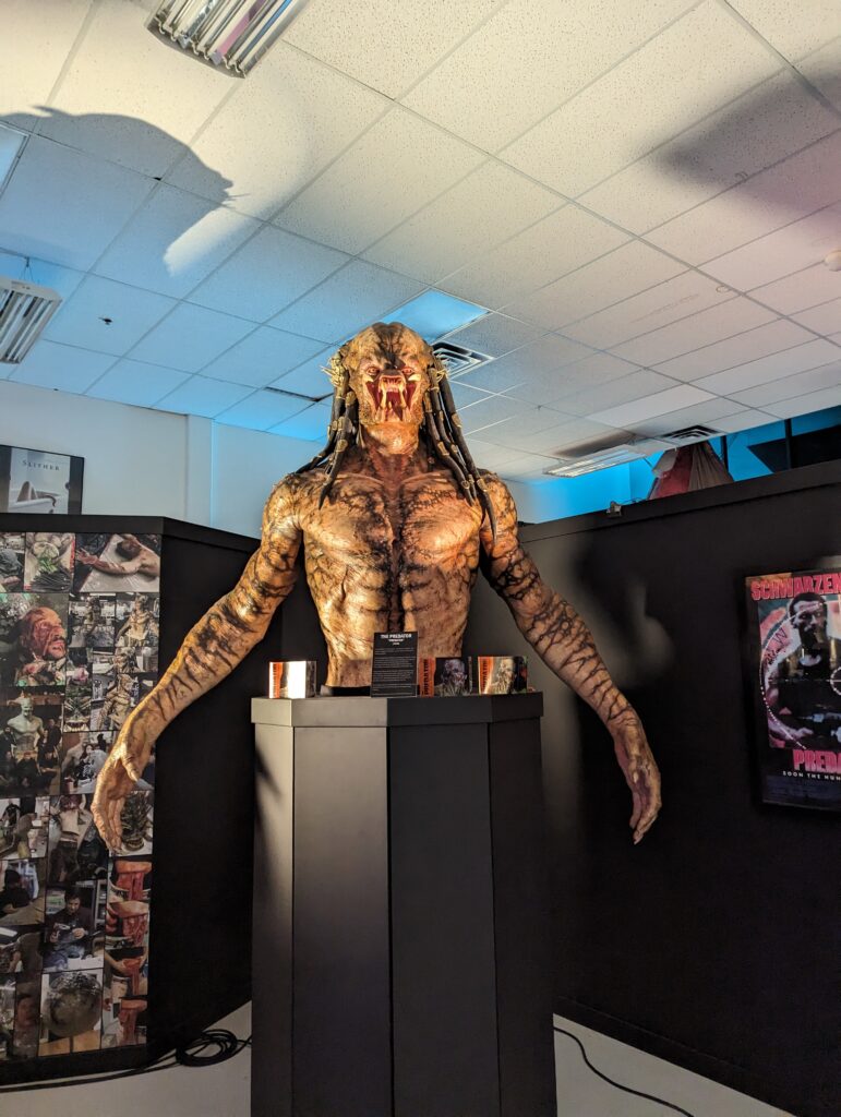 A prosthetic from Predator movies